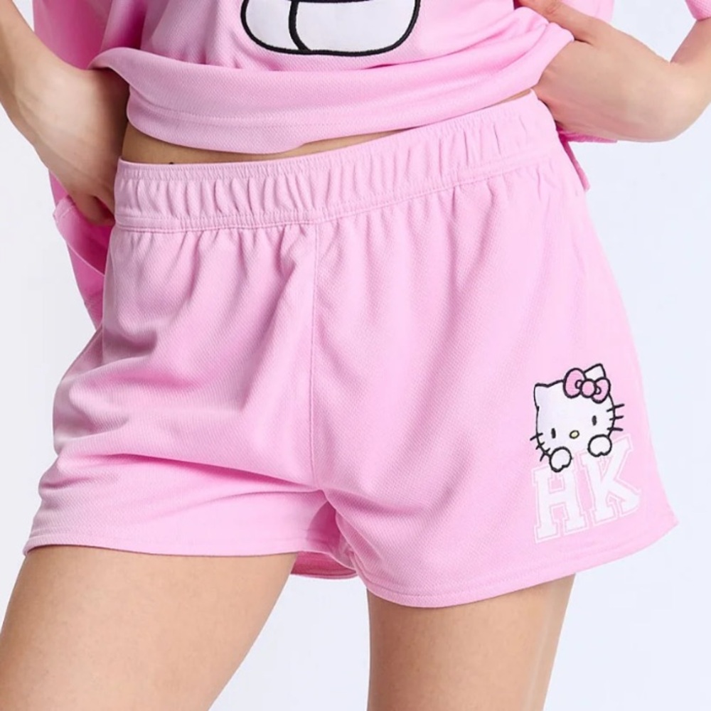 Hello Kitty Pink Athletic Mesh Shorts